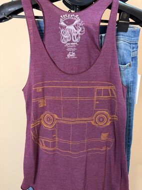 Women's Maroon Graphic Racerback Tank